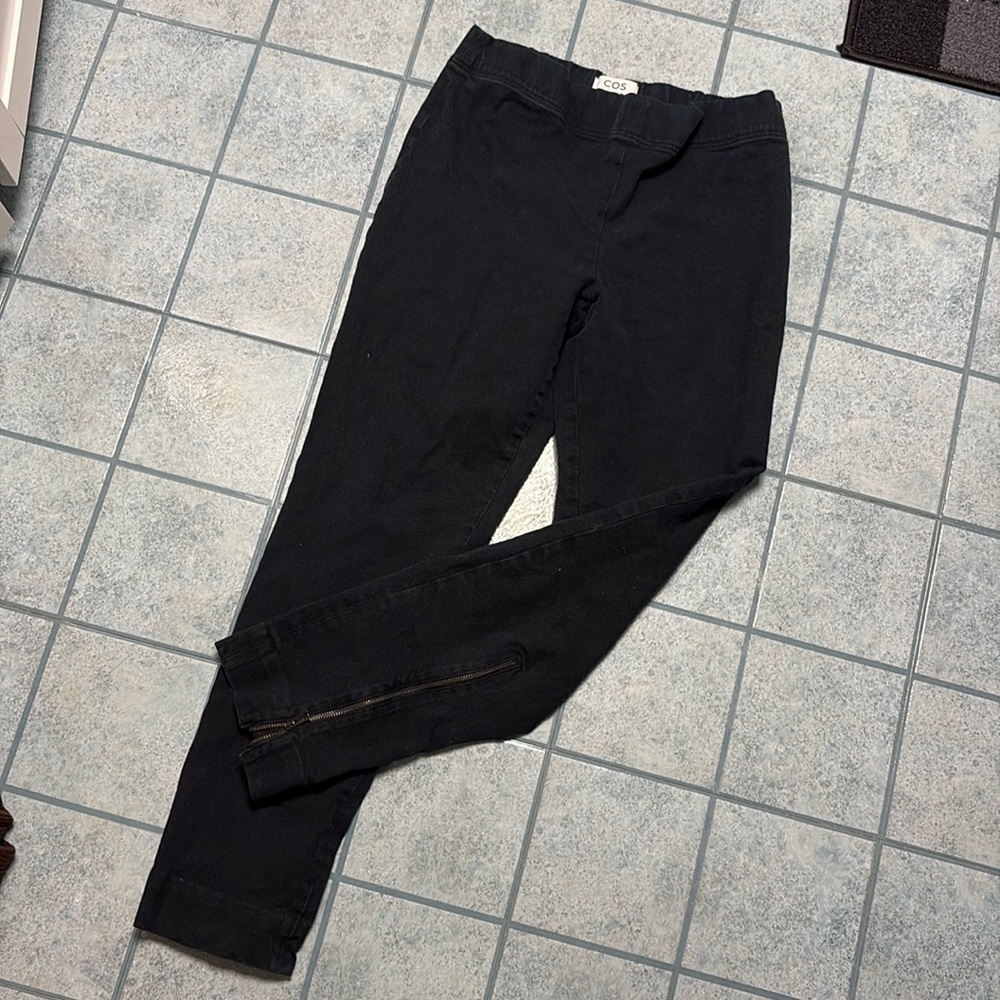 COS black stretch jeans